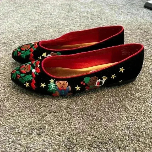 Vintage Mootsies Tootsies Holiday Ballet Flats Size 7.5M - Picture 4 of 6